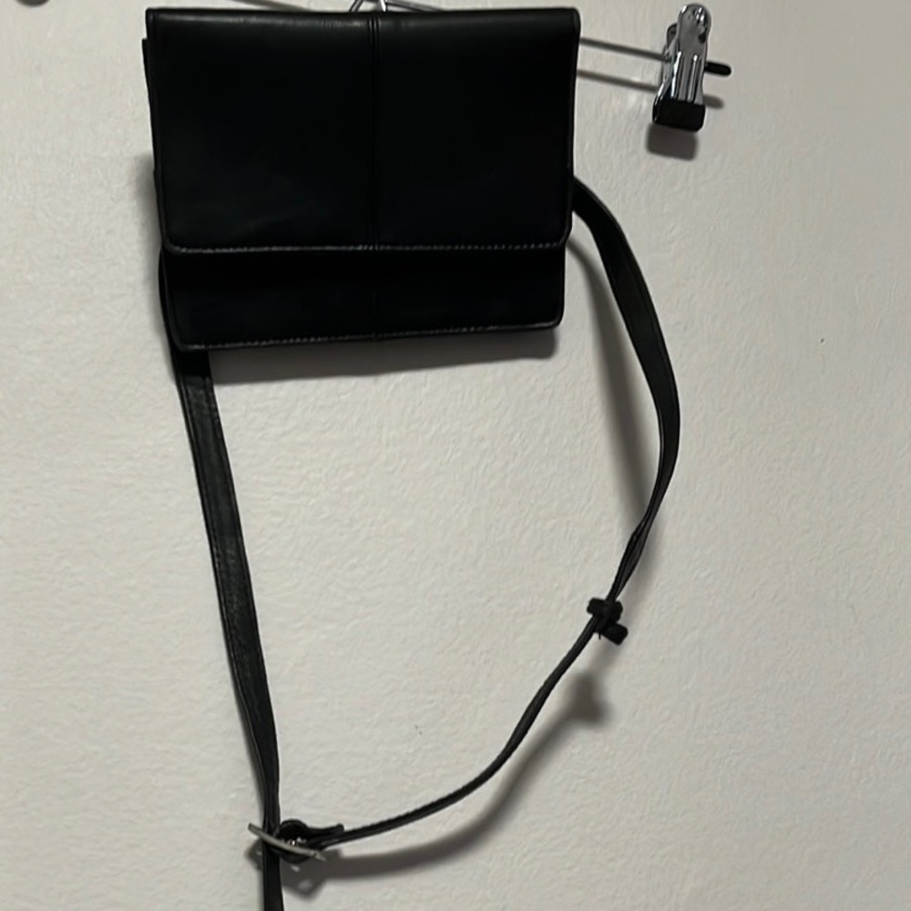 Genuine Leather waist bag - Black (NWOT)